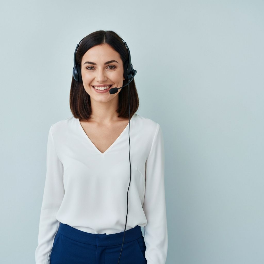 Friendly customer support representative